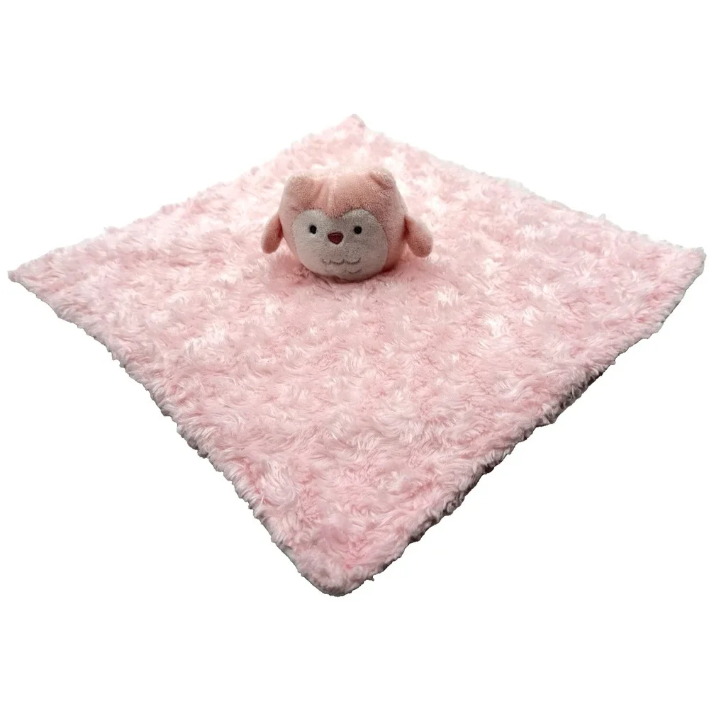Carter's Just One You Pink Owl Lovey Plush Minky Security Blanket Baby 13